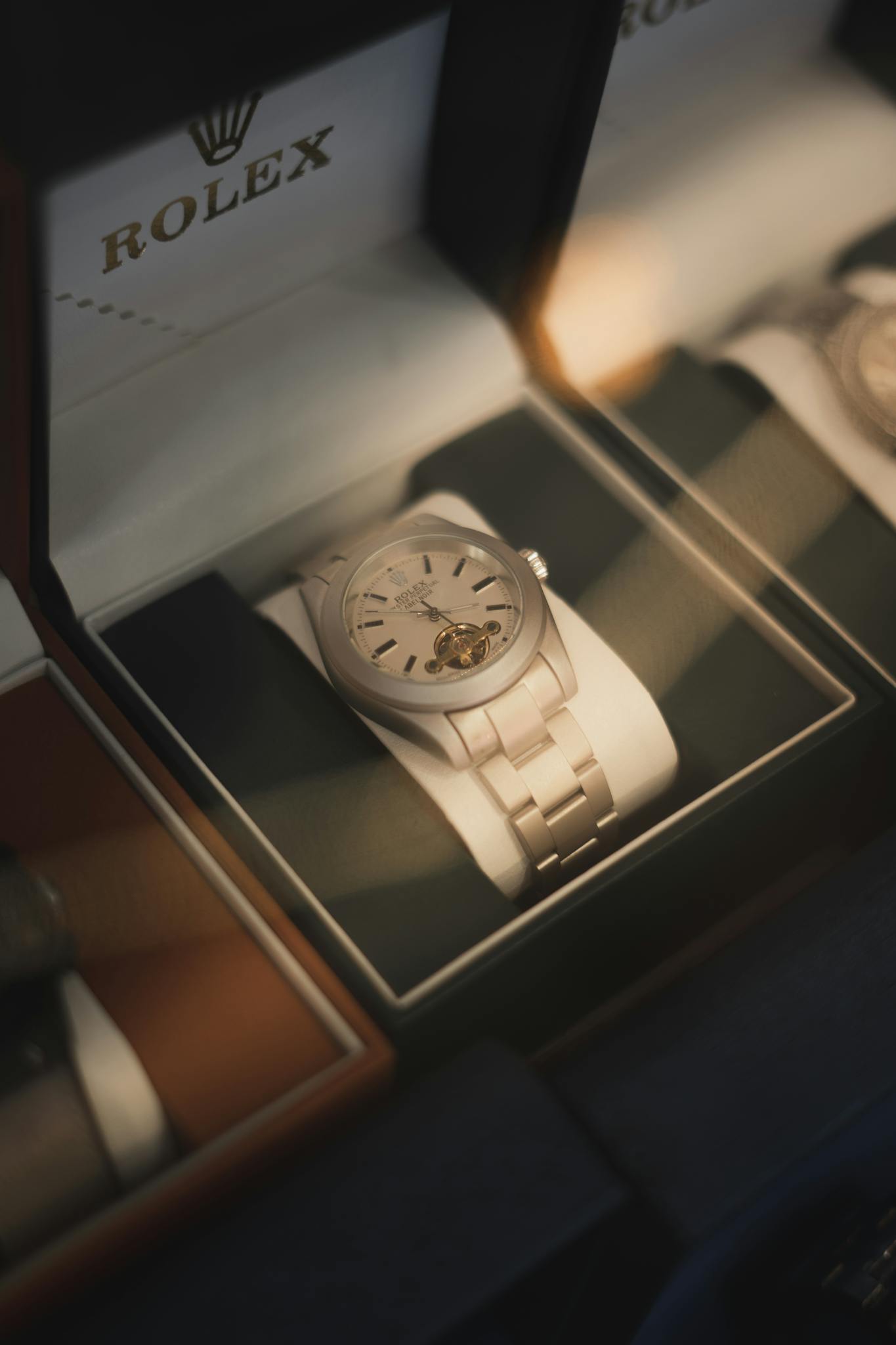 Home Close Up Of A Luxurious Rolex Watch On