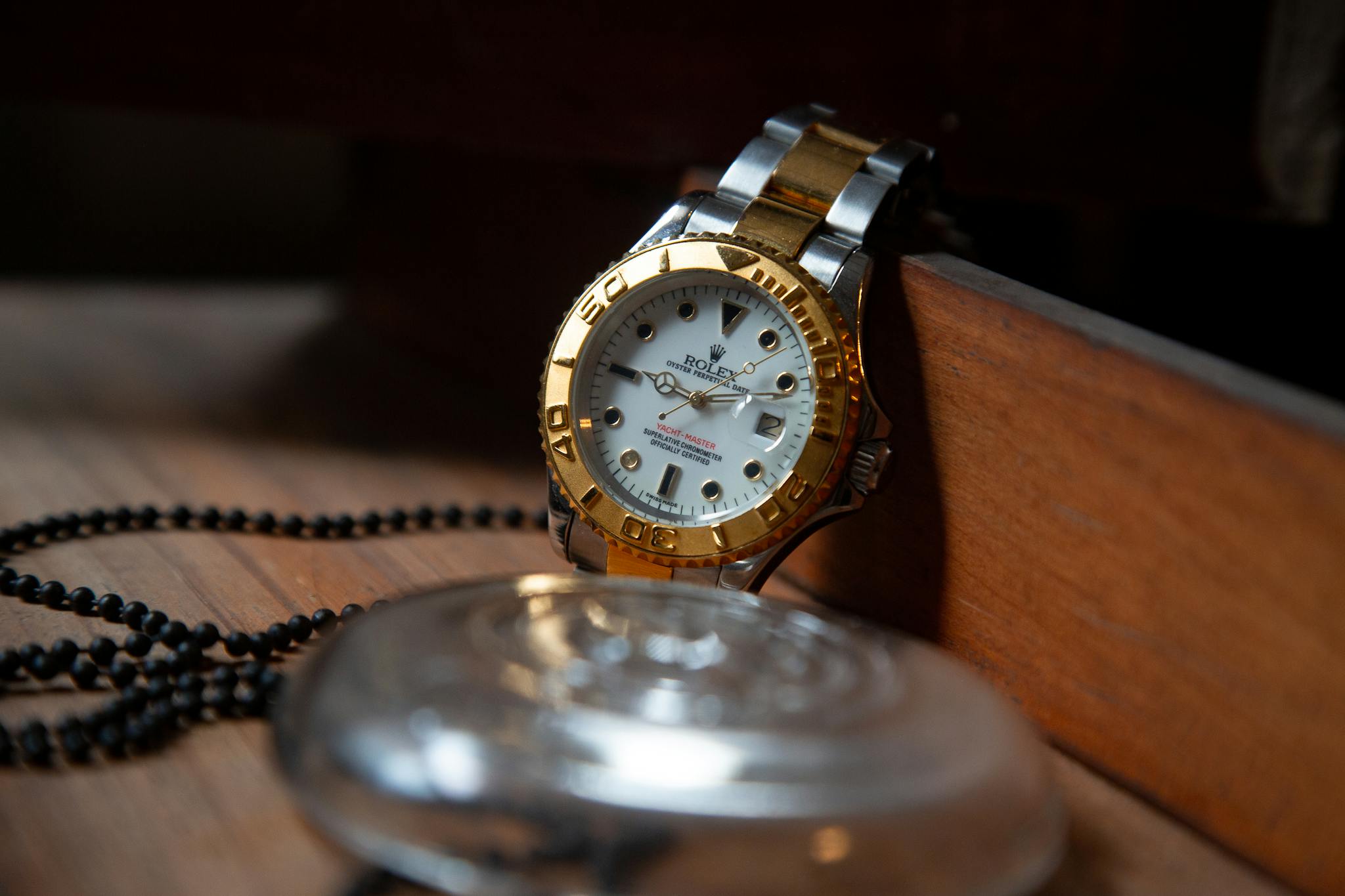 Services Close Up Of A Luxury Rolex Wristwatch With